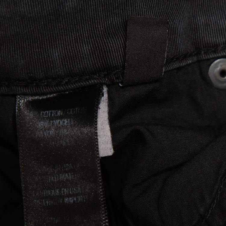 Pre Owned Parker Smith Dark Grey Denim Distressed Skinny Jeans M