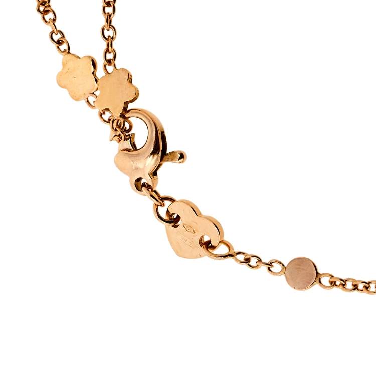 Pre Owned Pasquale Bruni Bon Ton Carnelian 18K Rose Gold Bracelet