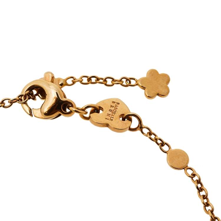 Pre Owned Pasquale Bruni Bon Ton Rose Quartz 18K Rose Gold Bracelet