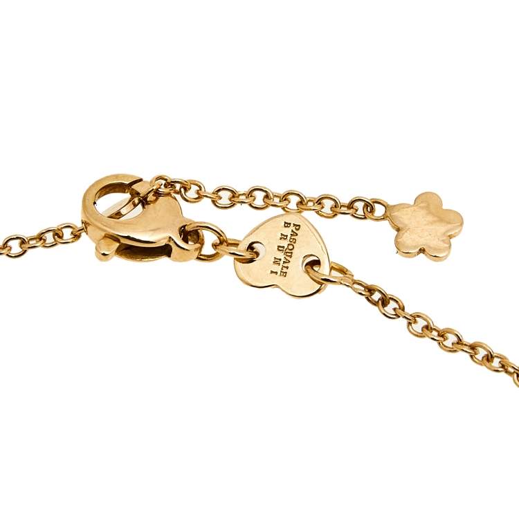 Pre Owned Pasquale Bruni Bon Ton Carnelian 18K Rose Gold Chain Necklace