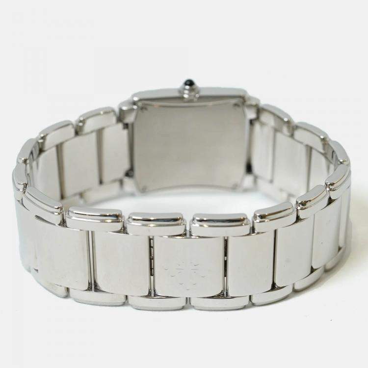 Pre Owned Patek Philippe Twenty-4 4910/10A-010 Quartz Grey Stainless Steel Women's Wristwatch 30 mm