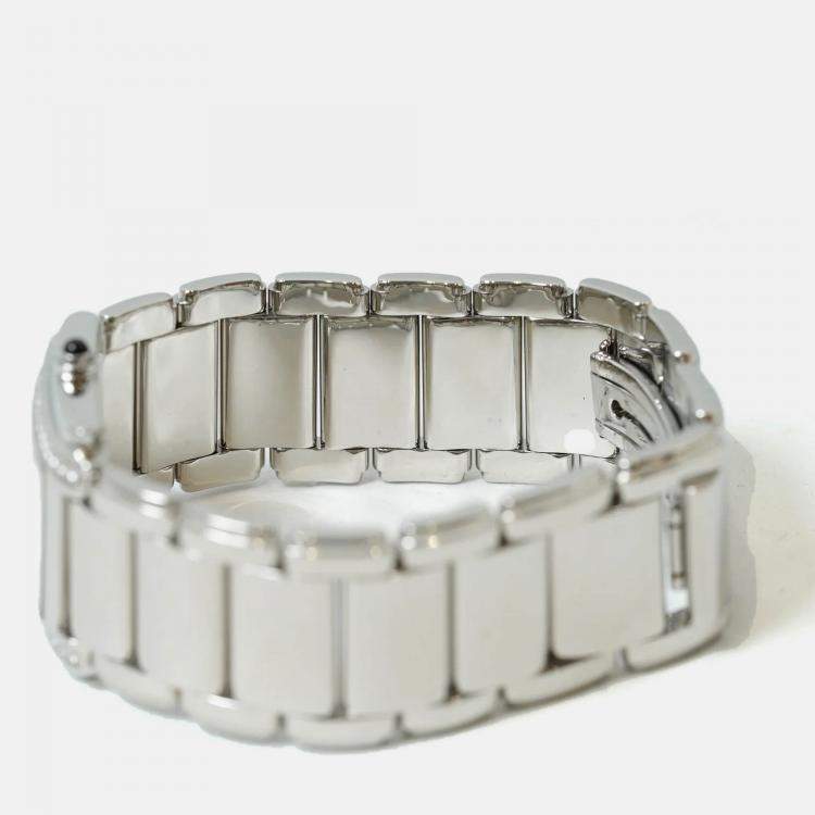 Pre Owned Patek Philippe Twenty-4 4910/10A-010 Quartz Grey Stainless Steel Women's Wristwatch 30 mm