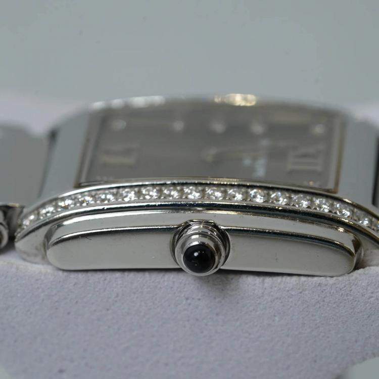 Pre Owned Patek Philippe Twenty-4 4910/10A-010 Quartz Grey Stainless Steel Women's Wristwatch 30 mm