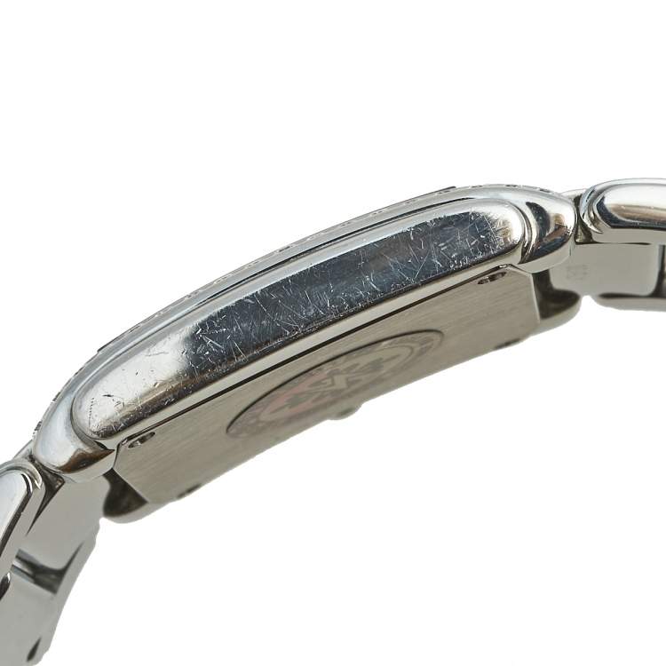 Pre Owned Patek Philippe Grey Stainless Steel Diamond Twenty-4 4910/10A-010 Women's Wristwatch 25 mm