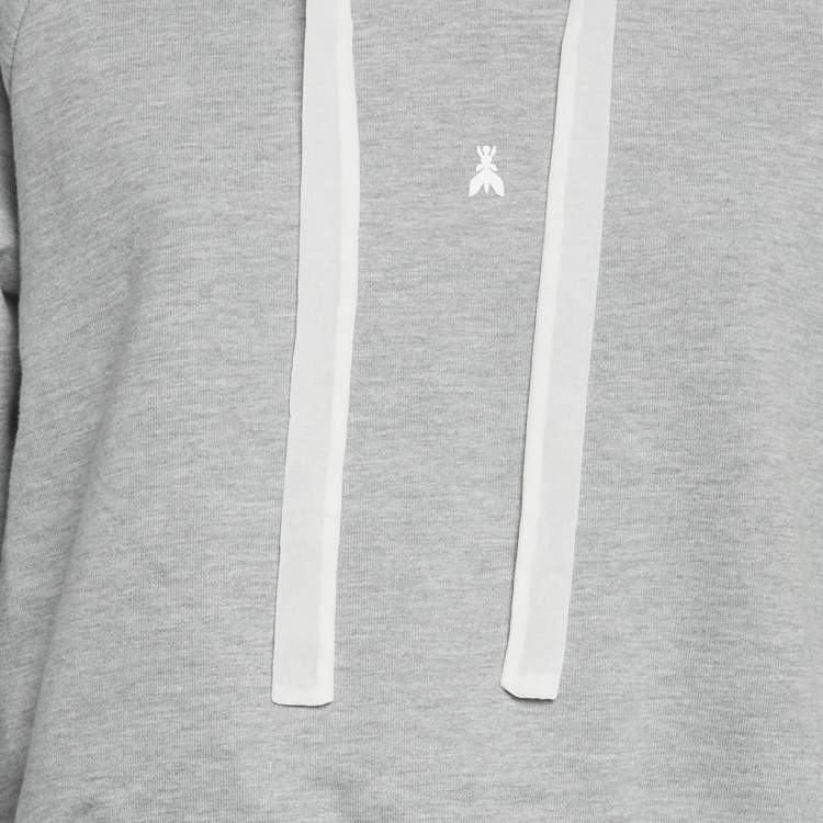 Pre Owned طقم باتريزيا بيبي رمادي منقوش بشعار بحياكة مقاس صغير جدا