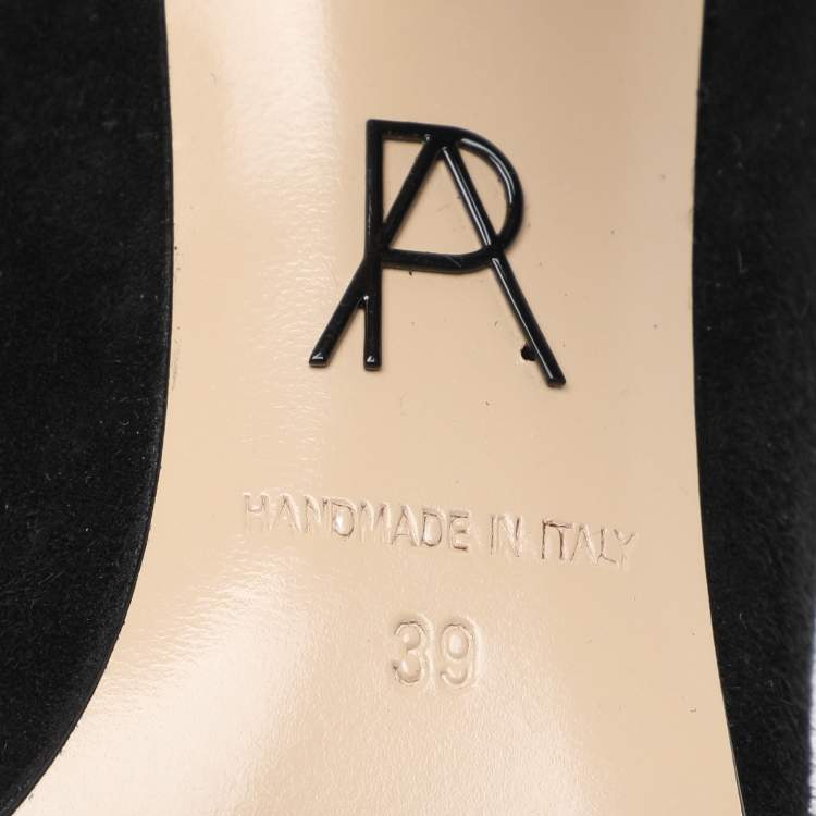 Pre Owned Paul Andrew Black Elastane and Suede Booties Size 39