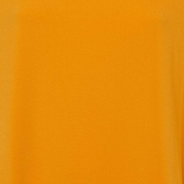 Pre Owned Paule Ka Orange Crepe Shift Dress M