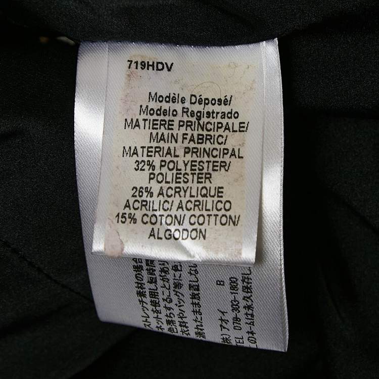 Pre Owned Paule Ka Black Lurex Tweed Crop Jacket S