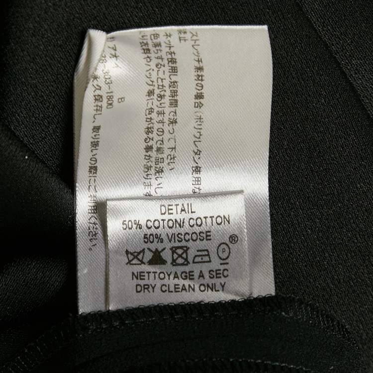 Pre Owned Paule Ka Black Crepe Formal Trousers M