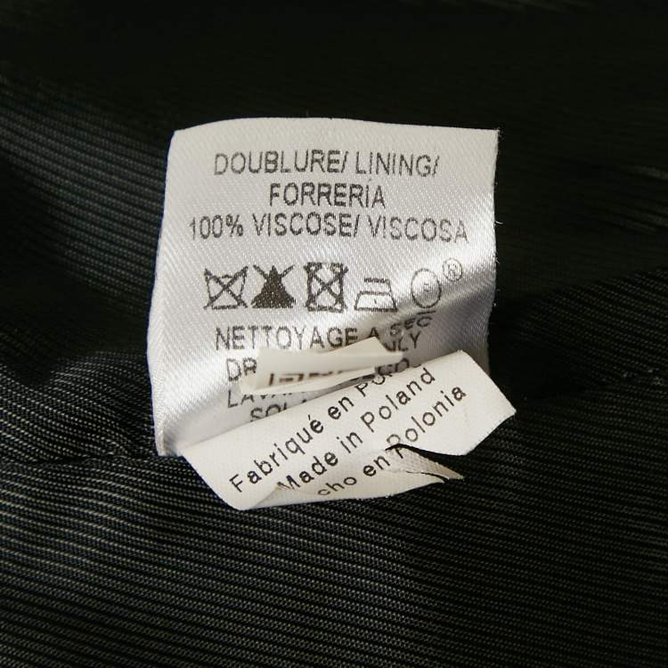 Pre Owned Paule Ka Black Sateen Single Breasted Blazer M