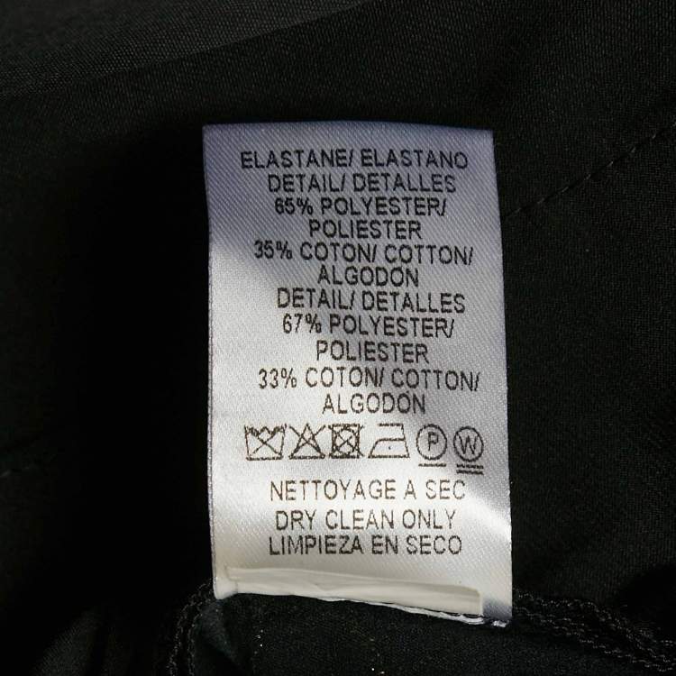 Pre Owned Paule Ka Gold Patterned Brocade Trousers M