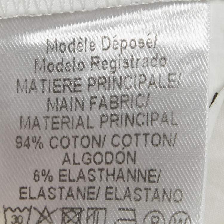 Pre Owned Paule Ka White Cotton Wrap-Up Top L