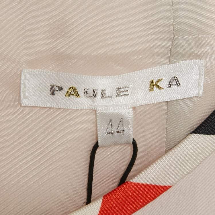 Pre Owned Paule Ka Multicolor Cotton Short Dress L