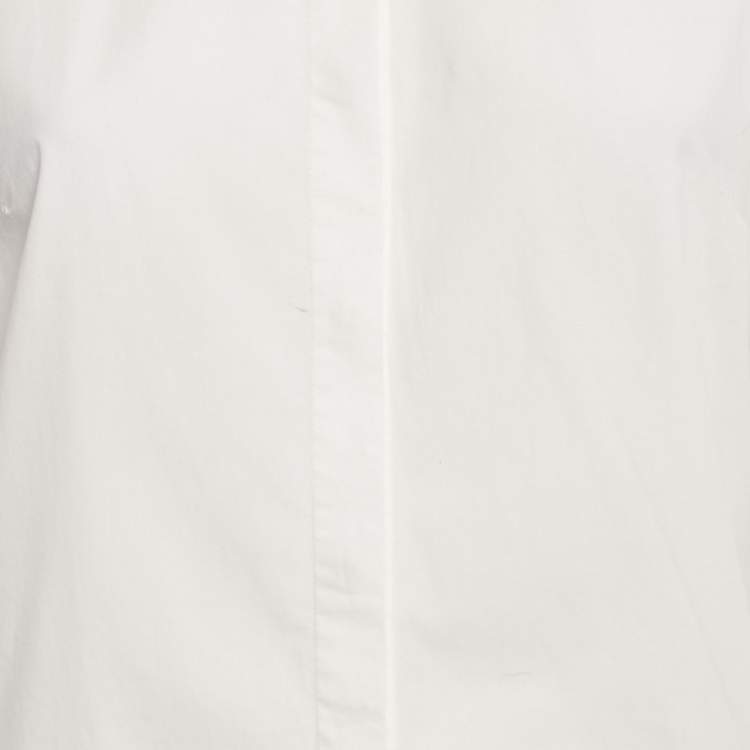 Pre Owned Paule Ka White Cotton Long Sleeve Shirt S