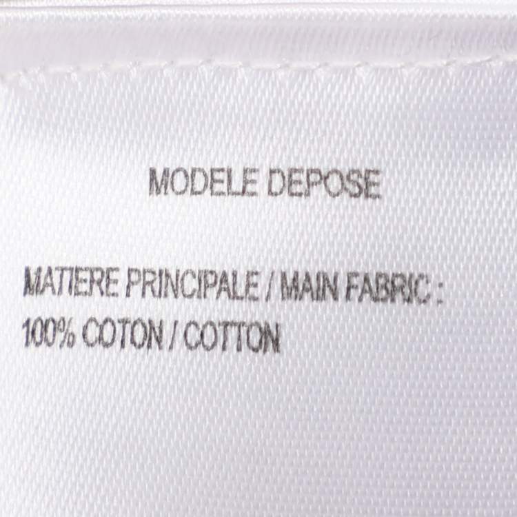 Pre Owned Paule Ka Off White/Black Knit Midi Dress M
