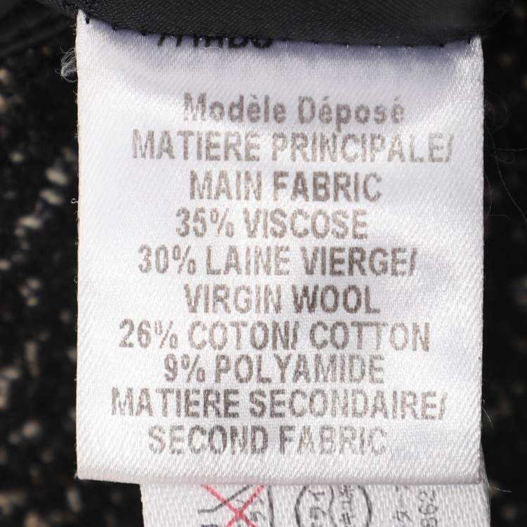 Pre Owned Paule Ka Grey Tweed Flared Mini Skirt S