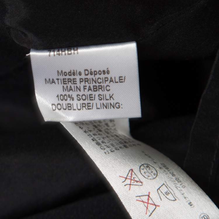 Pre Owned Paule Ka Multicolor Printed Silk Bow Detail Sleeveless Dress M