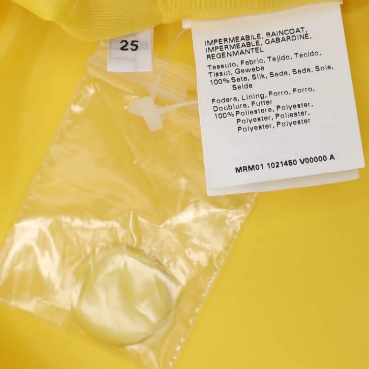 Pre Owned Persona Yellow Silk Belted Overcoat L