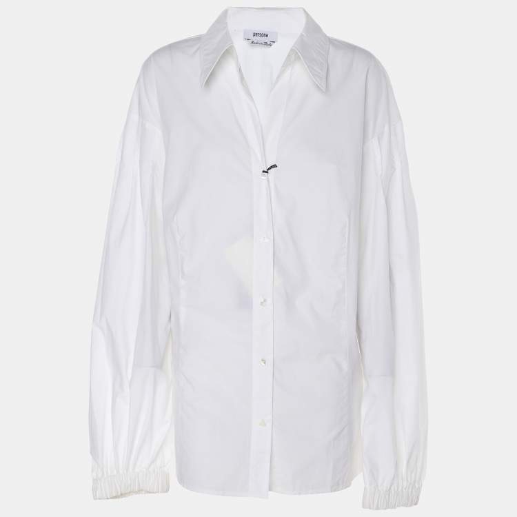 Pre Owned Persona White Cotton Long Sleeve Shirt L