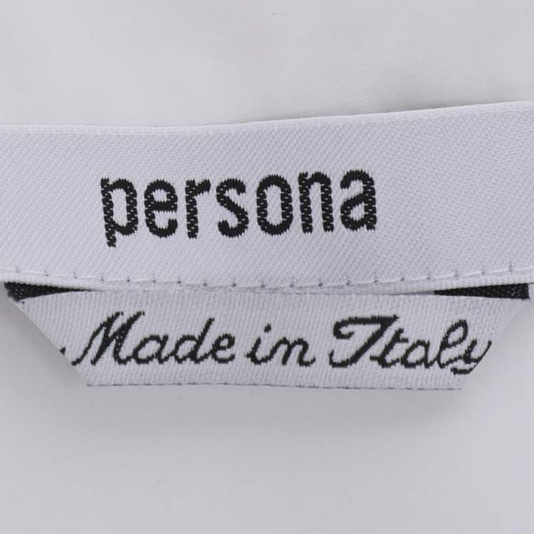 Pre Owned Persona White Cotton Long Sleeve Shirt L