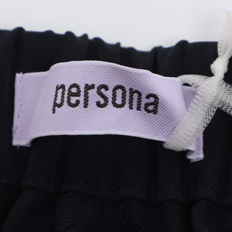 Pre Owned Persona Navy Blue Jersey Pants XL