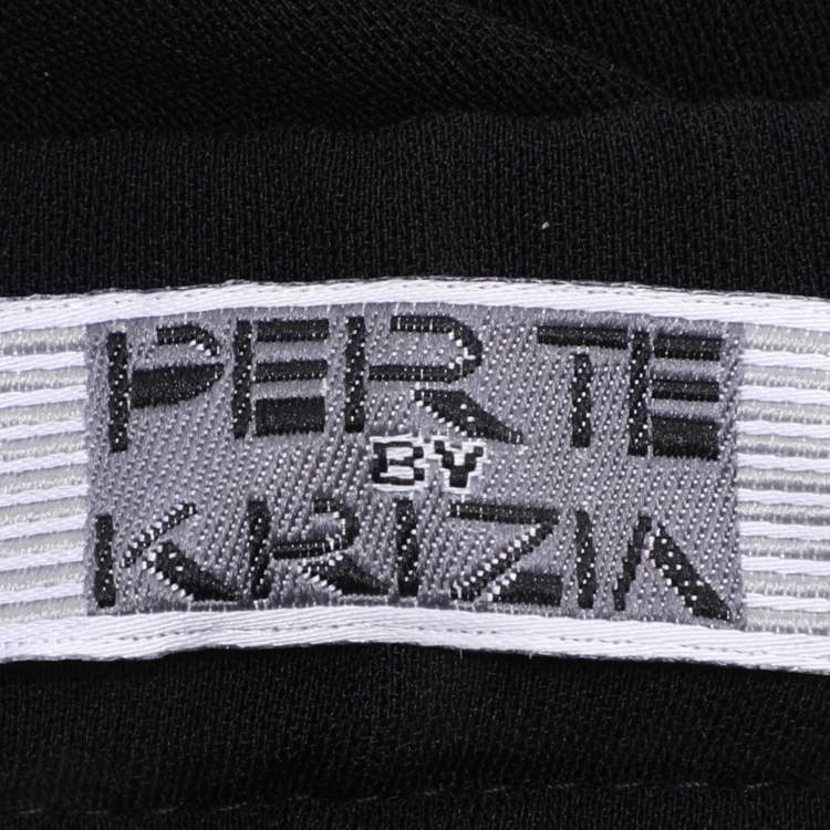 مملوكة مسبقًا Perte by Krizia Black Stretch Crepe Pants XL