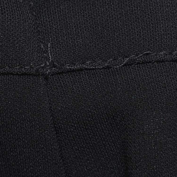 مملوكة مسبقًا Perte by Krizia Black Stretch Crepe Pants XL