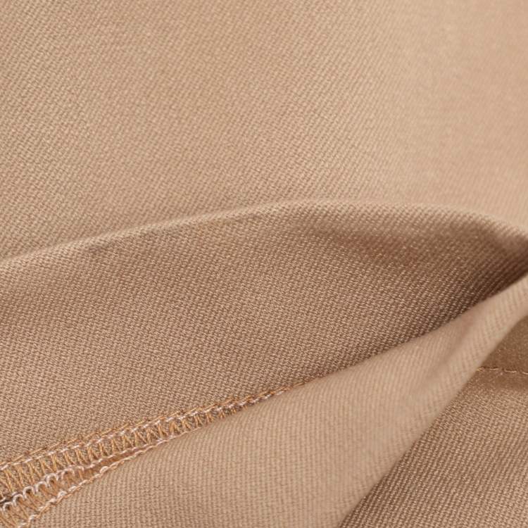 Pre Owned Perte by Krizia Brown Crepe Straight Leg Trousers XL