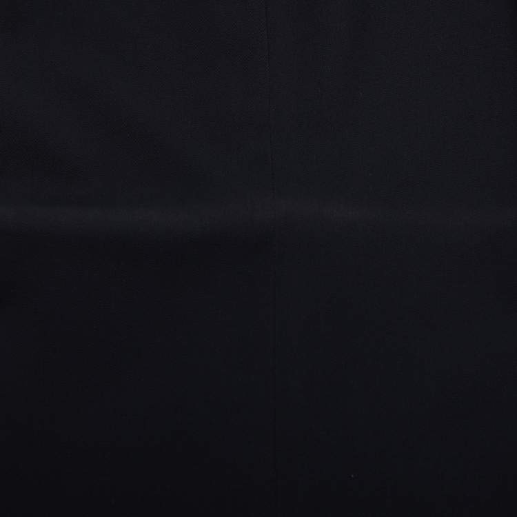 Pre Owned Perte by Krizia Navy Blue Jersey Trousers XL