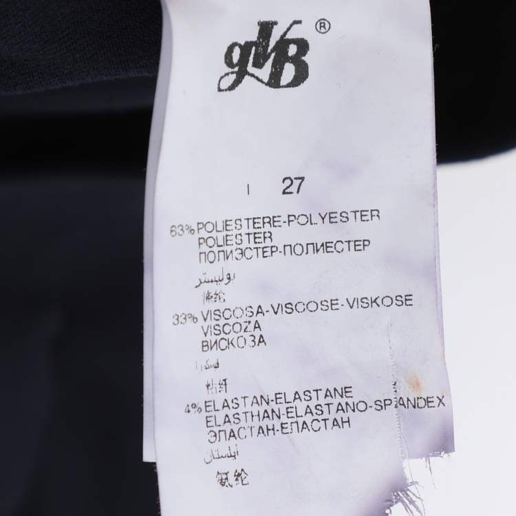 Pre Owned Perte by Krizia Navy Blue Jersey Trousers XL