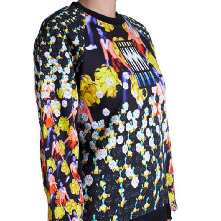 Pre Owned Peter Pilotto Ruc Printed Cotton Sweater M