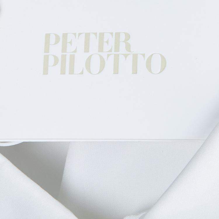مملوكة مسبقًا Peter Pilotto White Lace Detail Long Sleeve  Eero Blouse M
