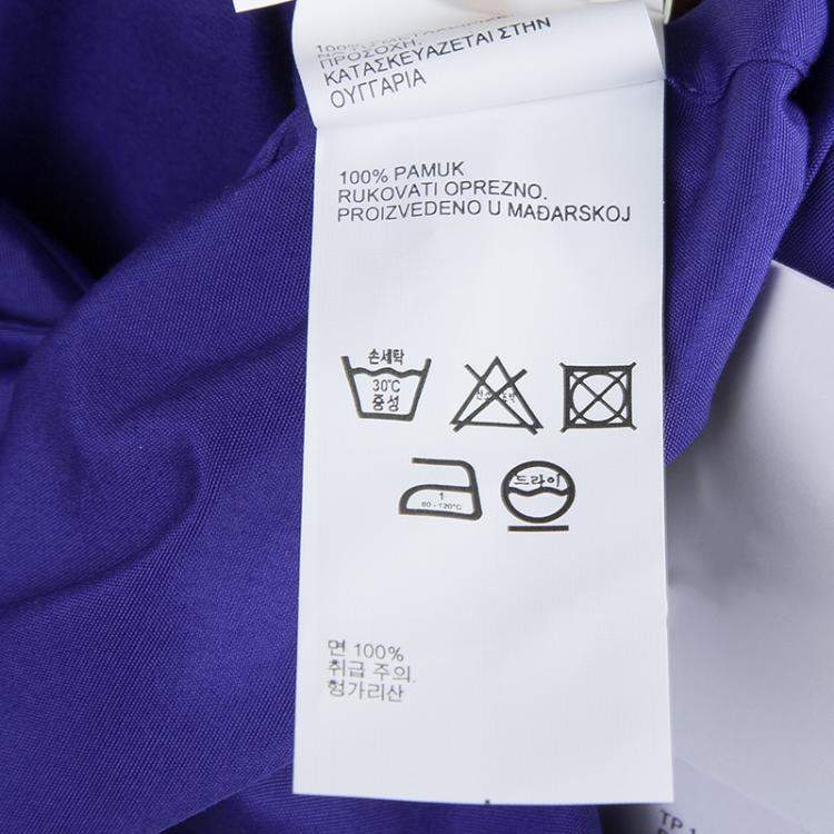 Pre Owned Peter Pilotto Blue Broderie Anglaise Sleeveless Shirt M