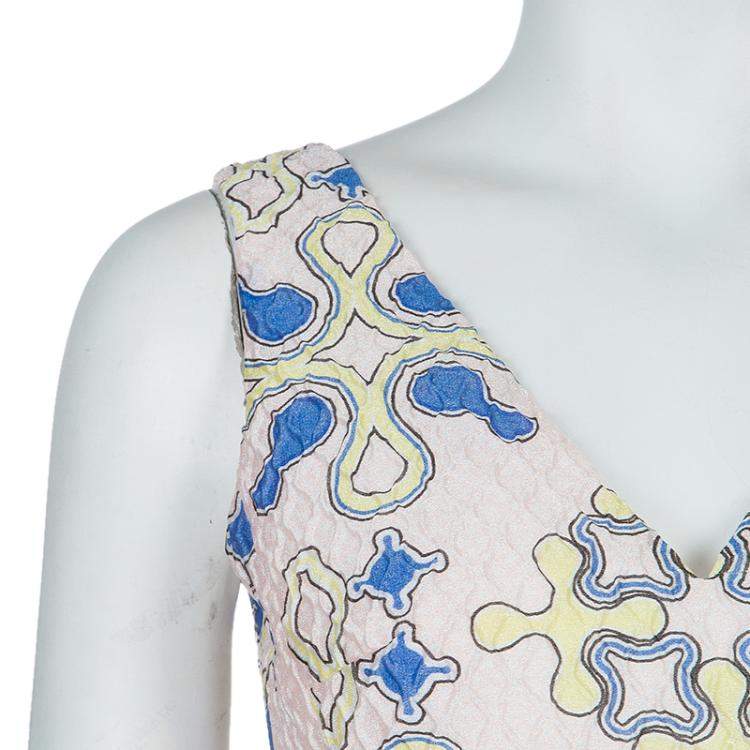 Pre Owned Peter Pilotto Multicolor Print Sleeveless Top S