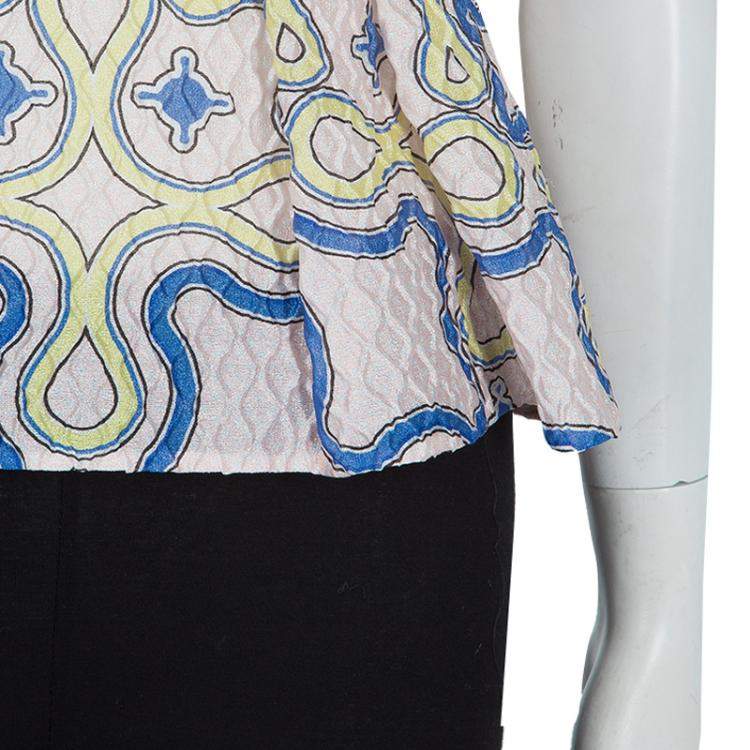 Pre Owned Peter Pilotto Multicolor Print Sleeveless Top S