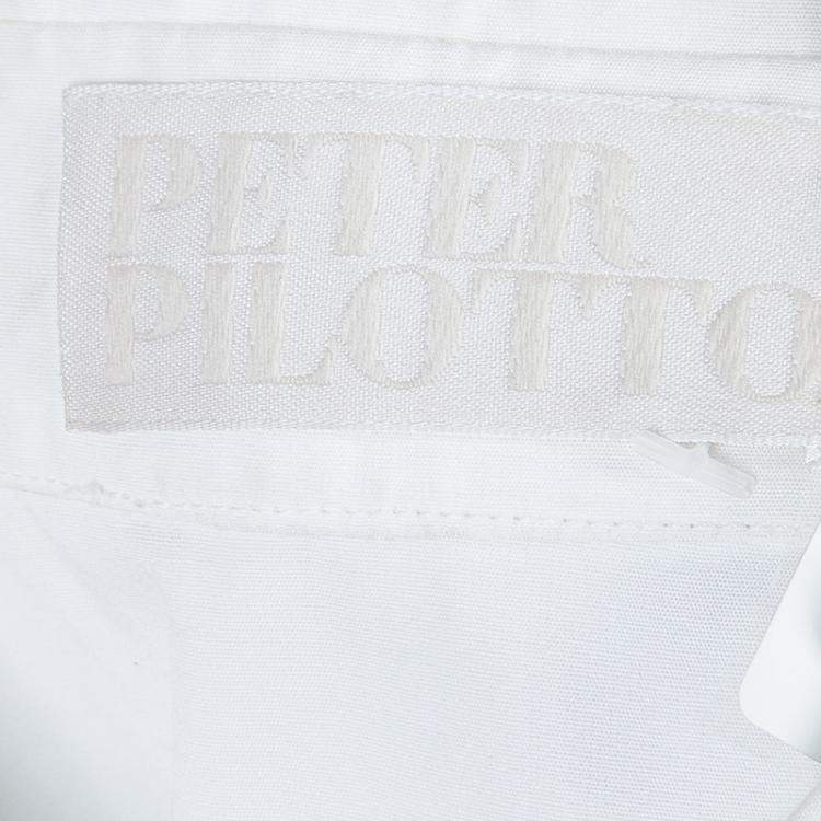 Pre Owned Peter Pilotto White Lace Detail Sleeveless Eero Blouse S