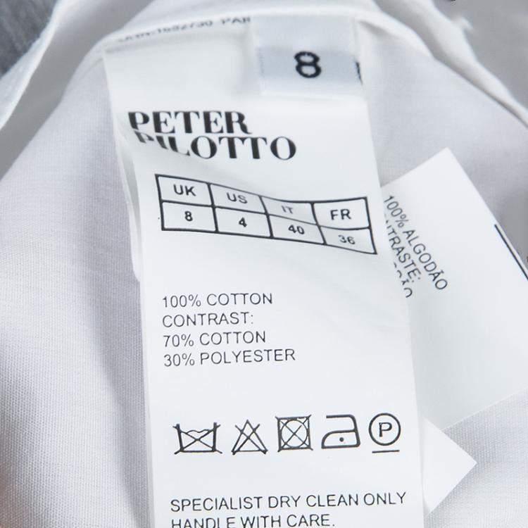 Pre Owned Peter Pilotto White Lace Detail Sleeveless Eero Blouse S