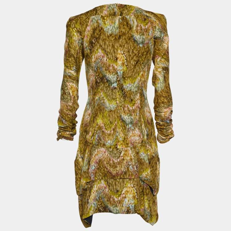 Pre Owned Peter Pilotto Multicolor Printed Silk Dress S