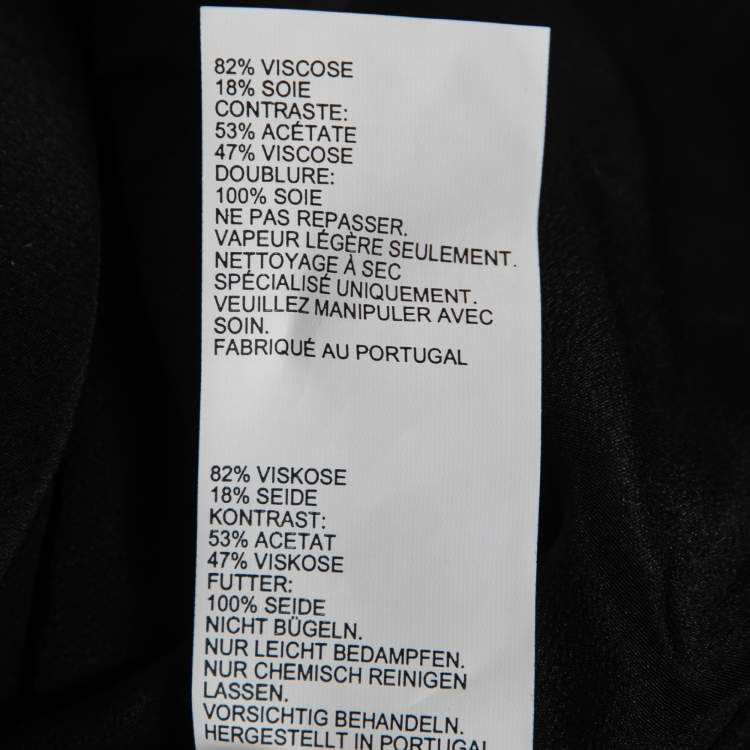 Pre Owned Peter Pilotto Black Velvet Off-Shoulder Cocktail Dress L
