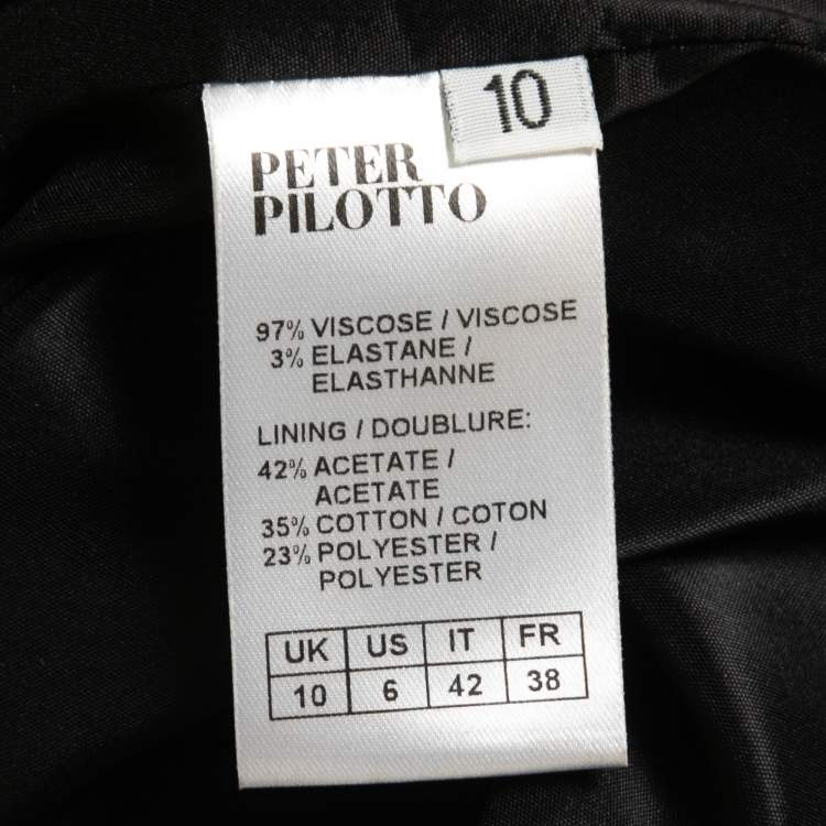 Pre Owned Peter Pilotto Multicolor Print Crepe Strapless Mini Dress M