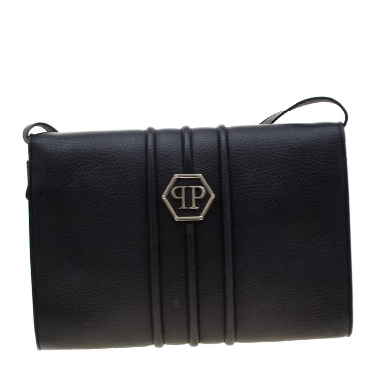 Pre Owned Philipp Plein Black Leather Hannah Shoulder Bag