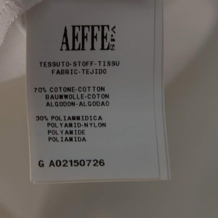 Pre Owned Philosophy di Alberta Ferretti Off White Cotton Lace Detail Top L