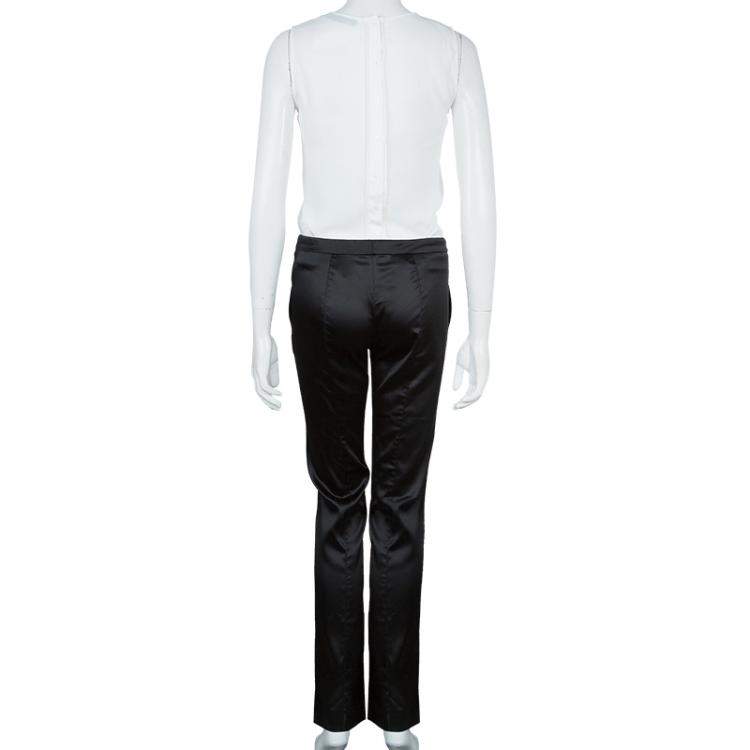 Pre Owned Philosophy Di Alberta Ferretti Black Satin Trousers S