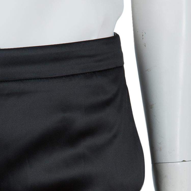 Pre Owned Philosophy Di Alberta Ferretti Black Satin Trousers S