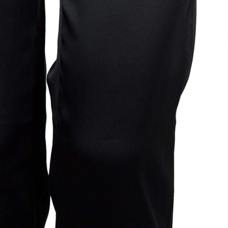 Pre Owned Philosophy Di Alberta Ferretti Black Satin Trousers S