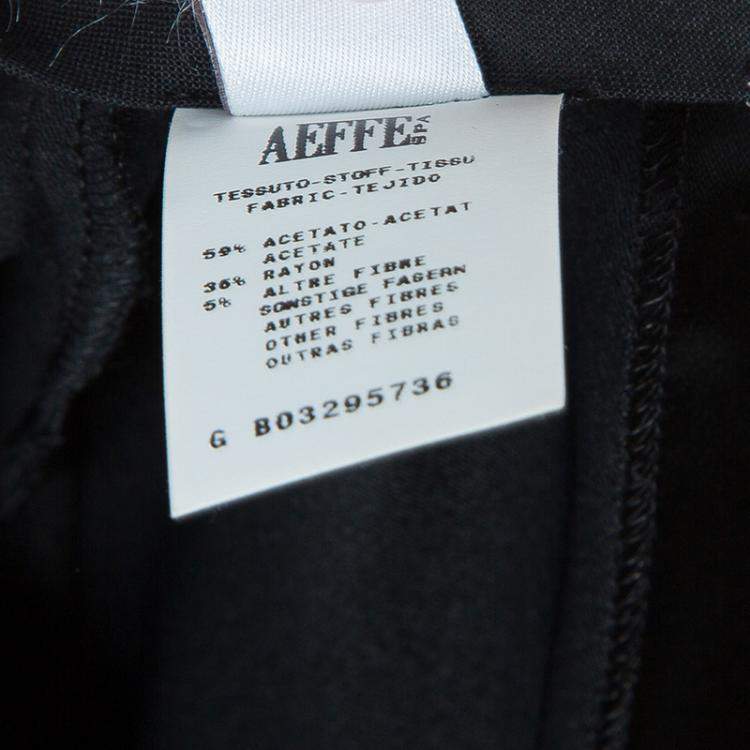 Pre Owned Philosophy Di Alberta Ferretti Black Satin Trousers S