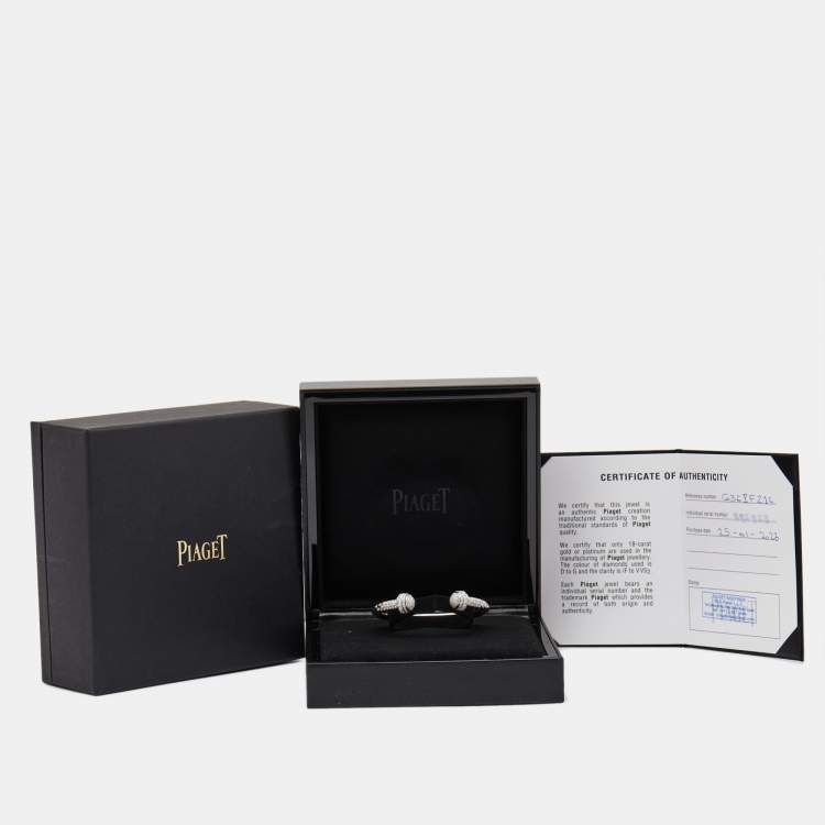 Pre Owned Piaget Possession Pavé Diamonds 18k White Gold Bracelet 16