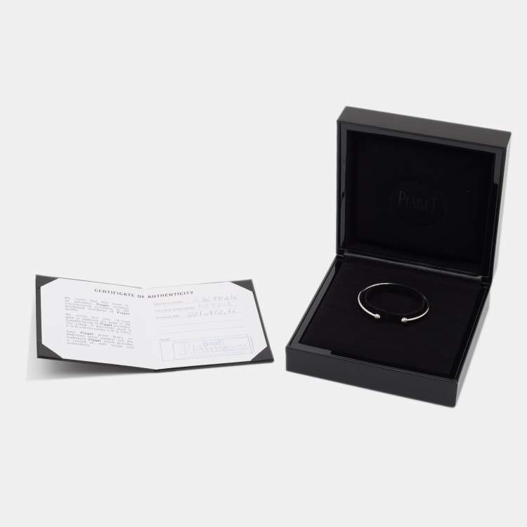 Pre Owned Piaget Possession 18k White Gold Cuff Bracelet 16