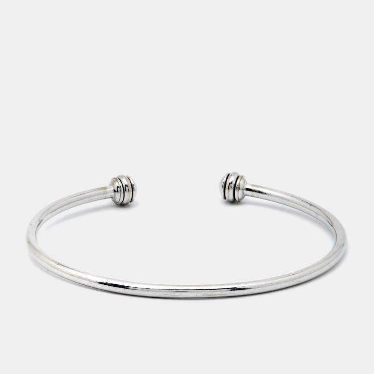 Pre Owned Piaget Possession 18k White Gold Cuff Bracelet 16