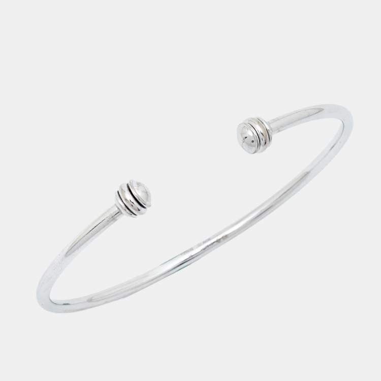 Pre Owned Piaget Possession 18k White Gold Cuff Bracelet 16